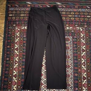 Simplii straight leg pull on pants in lovey eggplant colour